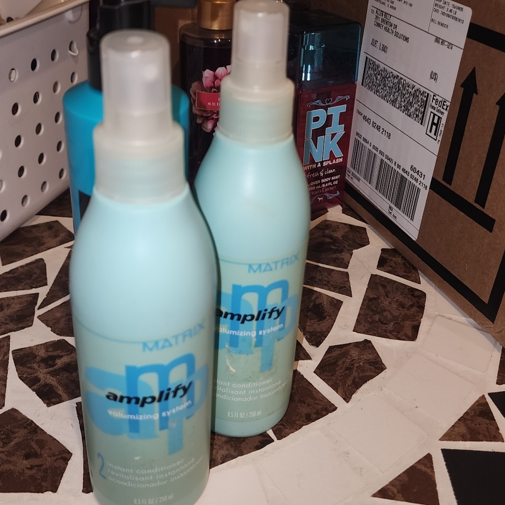 Matix Blue Hair Care Spray for Voluminous Shine Lot 2  8.5 Fl Oz. Discontinued